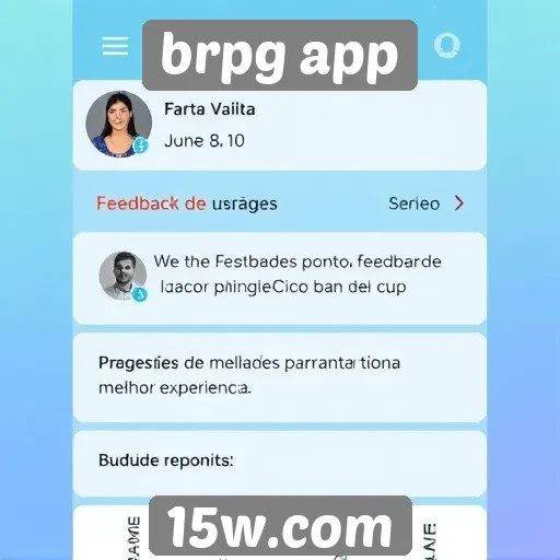 interface do brpg app é avaliada por usuários